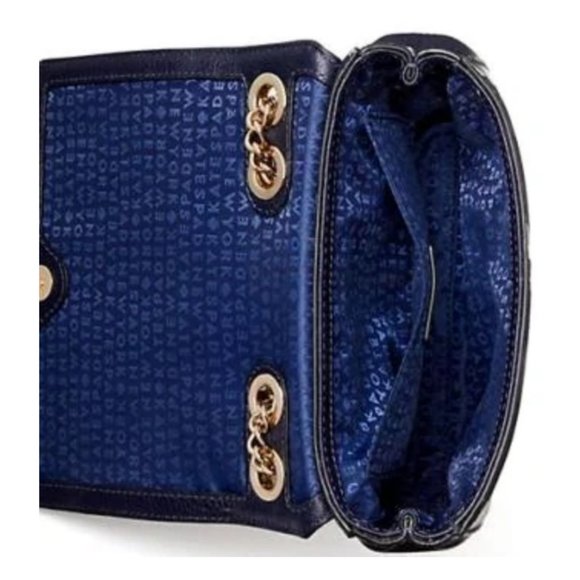 Kate Spade Briar Lane Night Rose Mini Emelyn Shoulder Leather Handbag purse nwot - Picture 7 of 7
